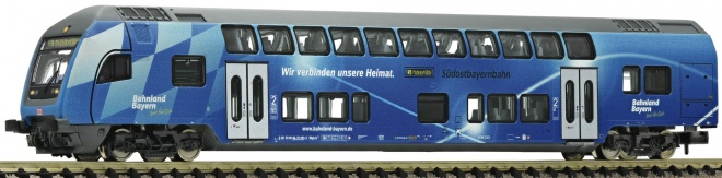 Control cab double-deck passenger car 2nd class of SÃ¼dostbayernbahn<br /><a href='images/pictures/Fleischmann/Fleischmann-862085.jpg' target='_blank'>Full size image</a>